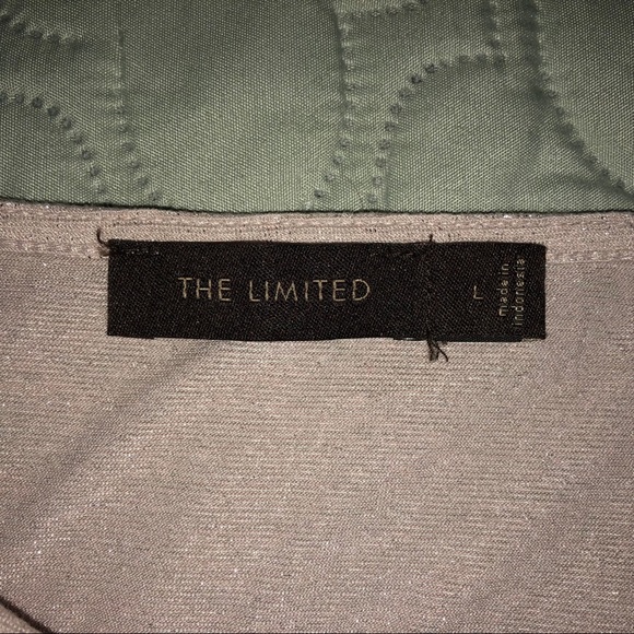 NWOT The Limited Pale Lavender Sparkle Top Sz L - Picture 5 of 8